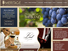 Tablet Screenshot of meritagealliance.com